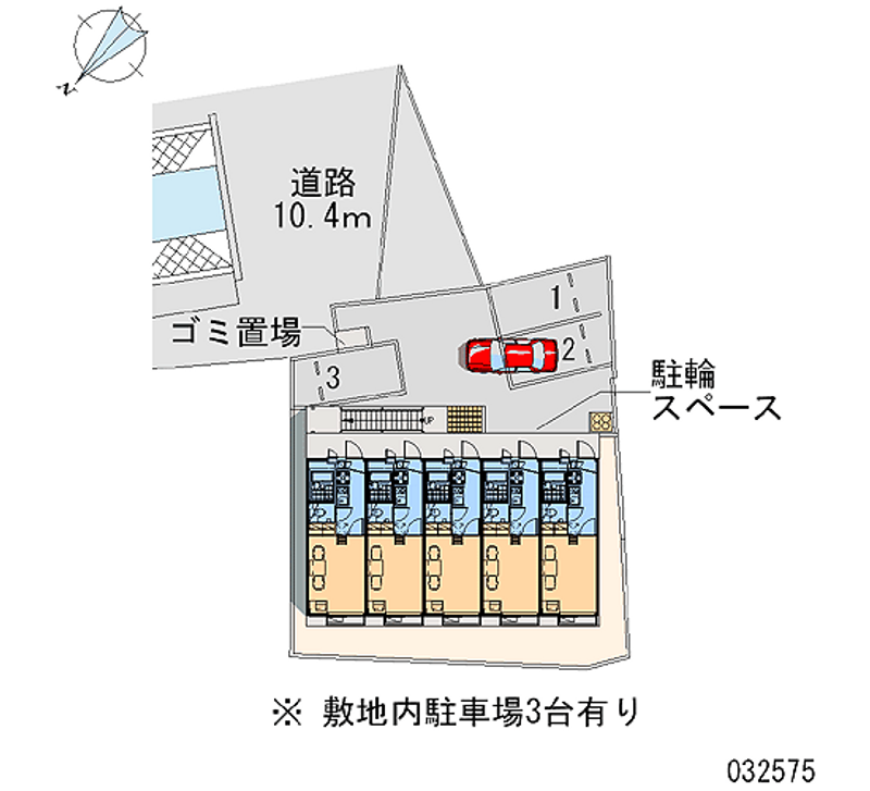 レオパレス安西七番館 月極駐車場