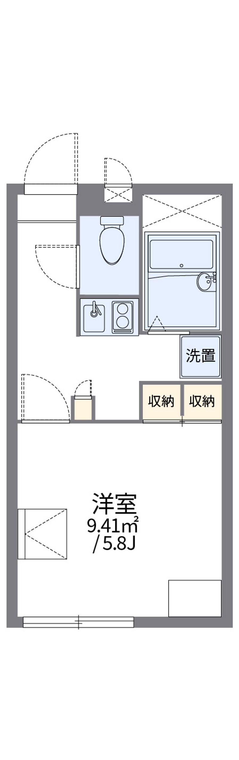 レオパレス長左衛門Ⅱ 間取図