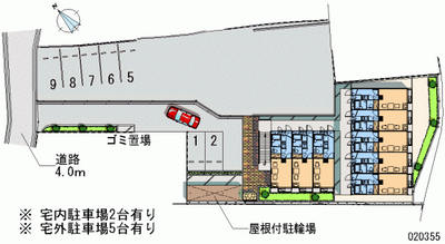 20355 Monthly parking lot