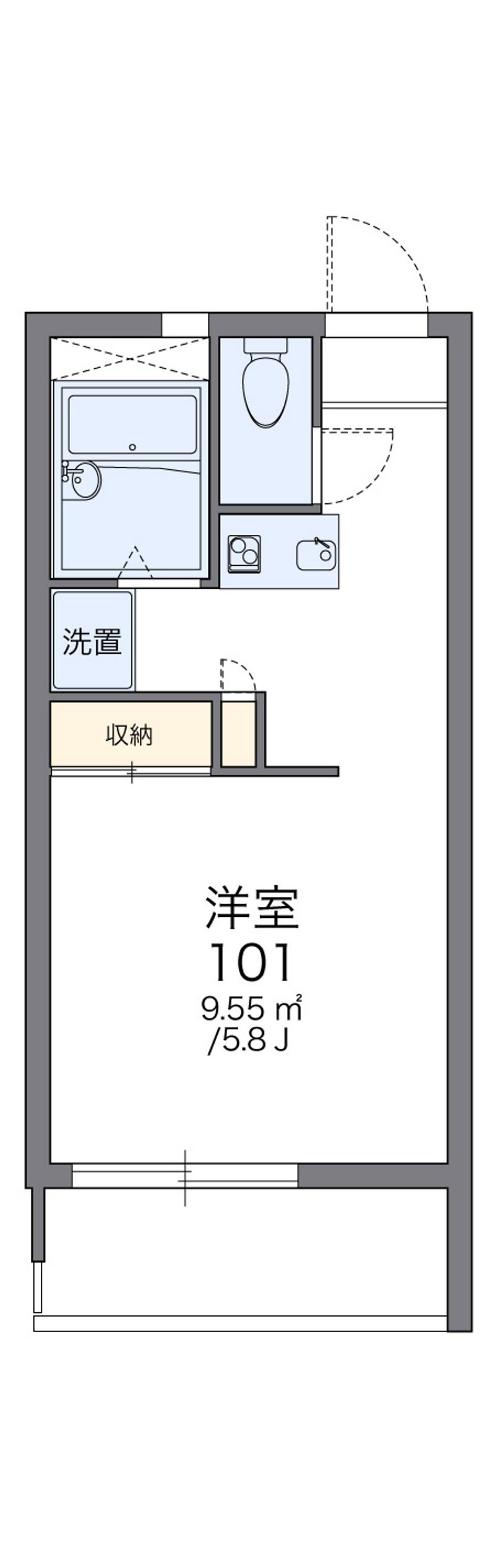 レオパレス中居 間取図