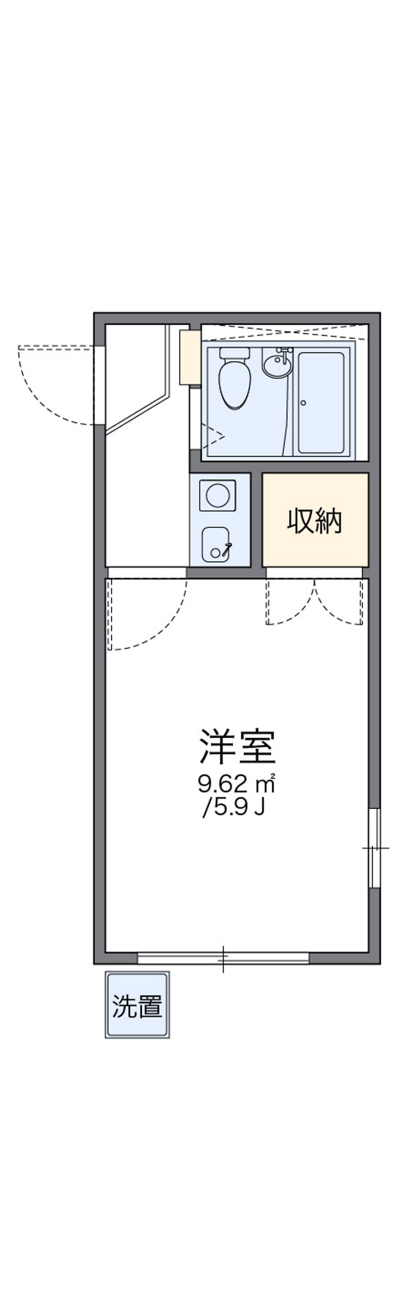 レオパレス王子公園 間取図