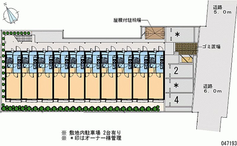 レオパレスレグルス 月極駐車場