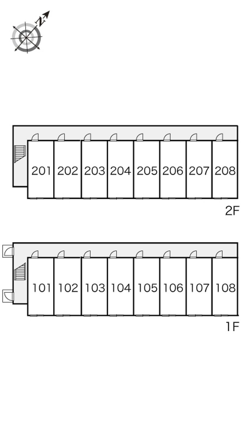 レオパレスハピネス１２４ 間取り配置図