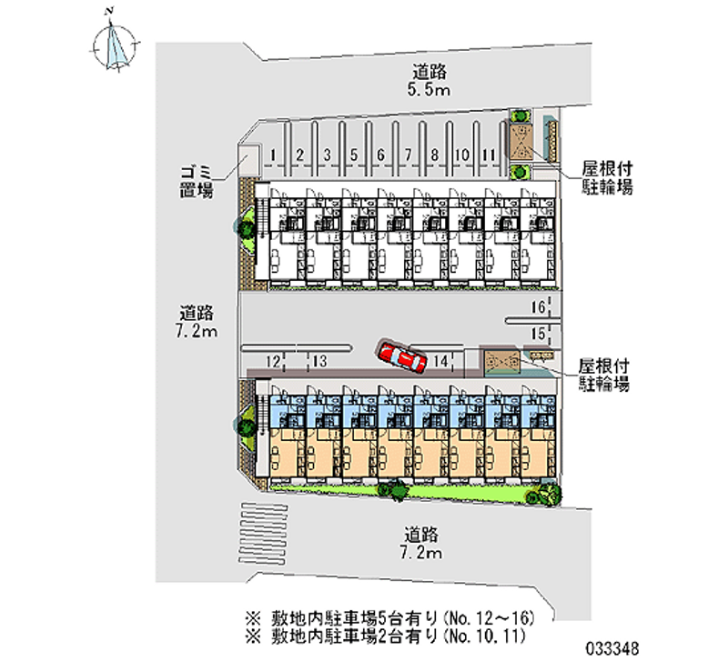 レオパレス赤坂南棟 月極駐車場