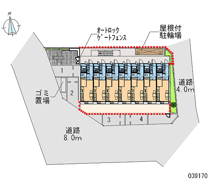 レオパレスソルヴェーグ 区画図