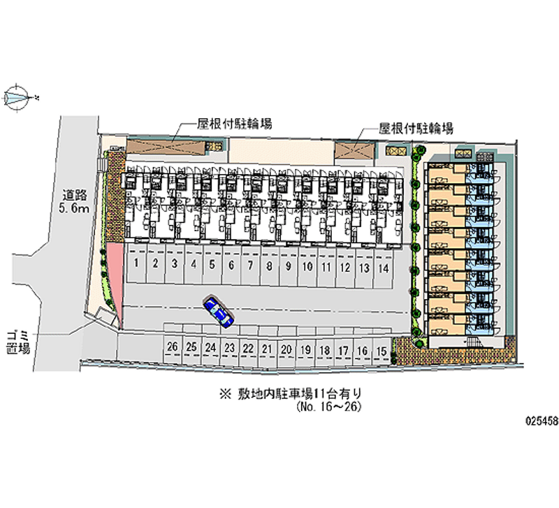 25458 Monthly parking lot