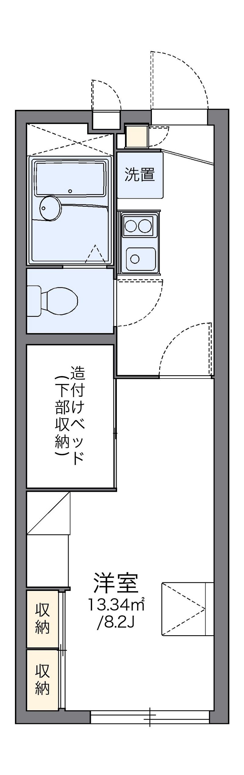 レオパレスリベールＳＫⅡ 間取図