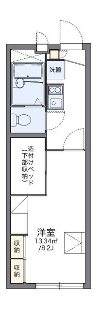 レオパレスリベールＳＫⅡ 間取り図