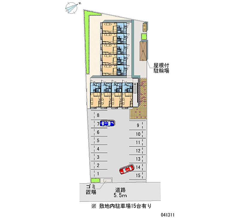 41311 Monthly parking lot