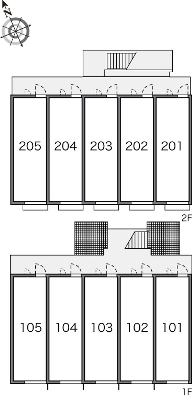 レオパレス小諏訪Ⅲ 間取配置図