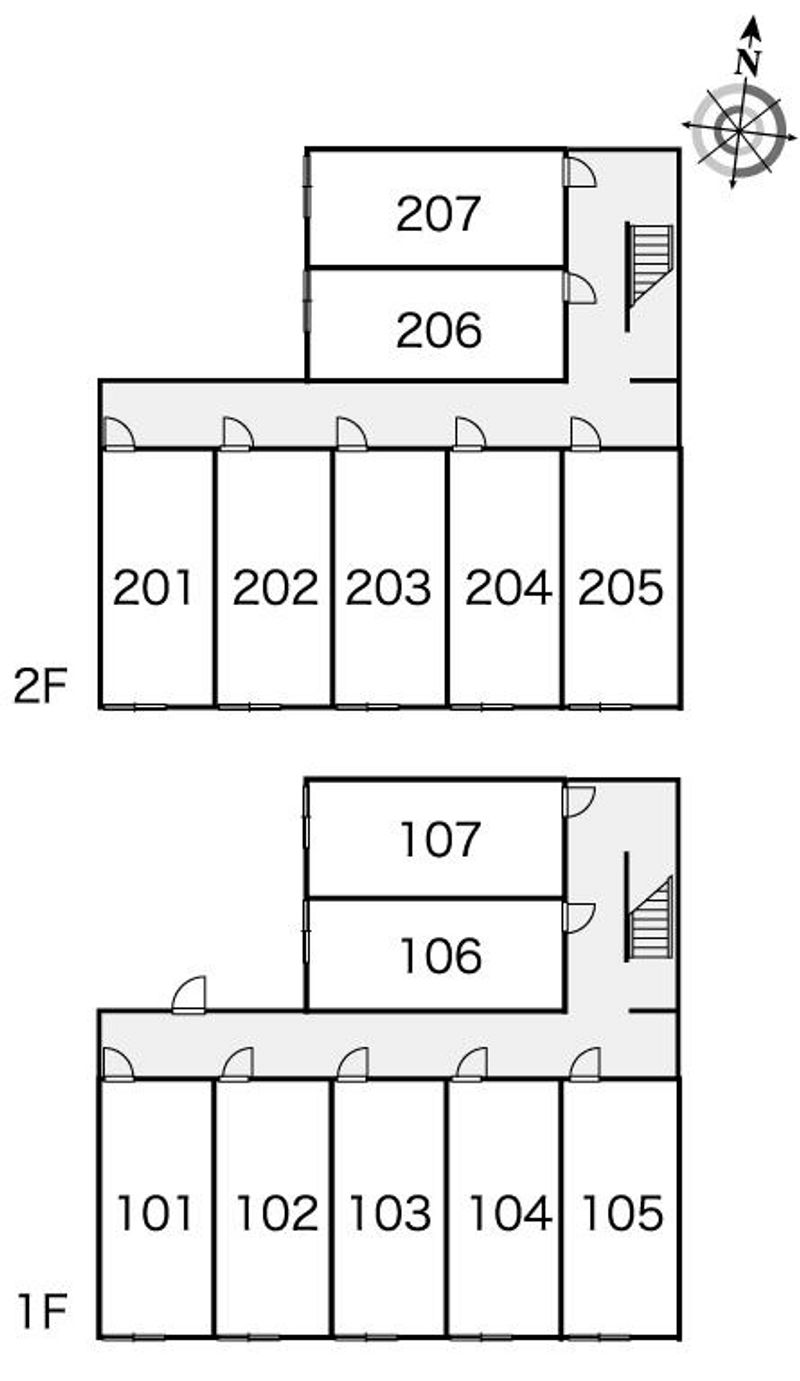 レオパレスディアコートⅡ 間取配置図
