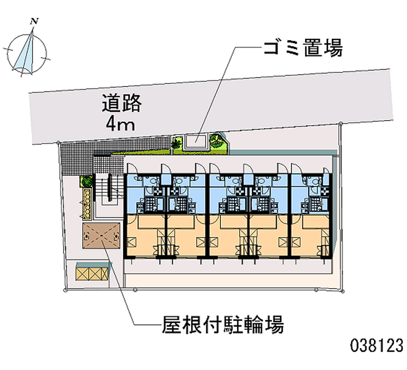 レオパレスハーナ 区画図