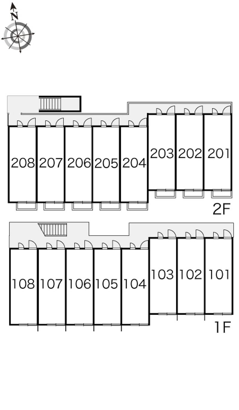 レオパレスＳｕｎＦｌｏｗｅｒ 間取り配置図