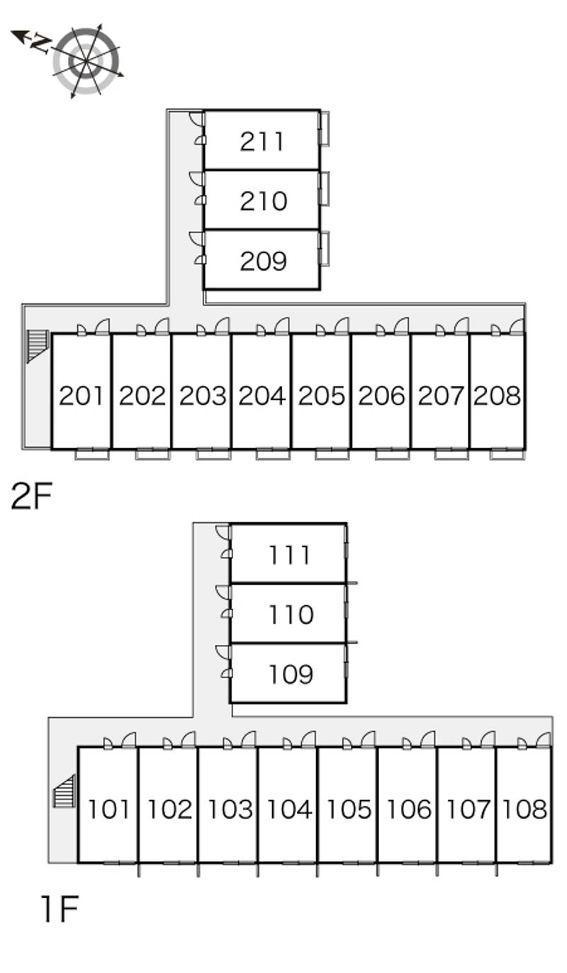 レオパレス花菜 間取配置図