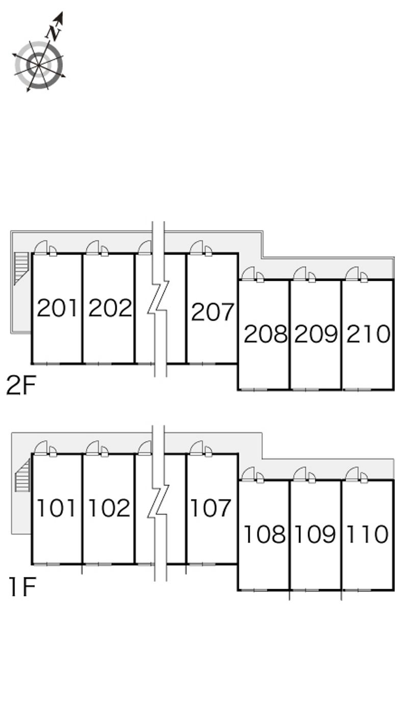 レオパレス港 間取り配置図