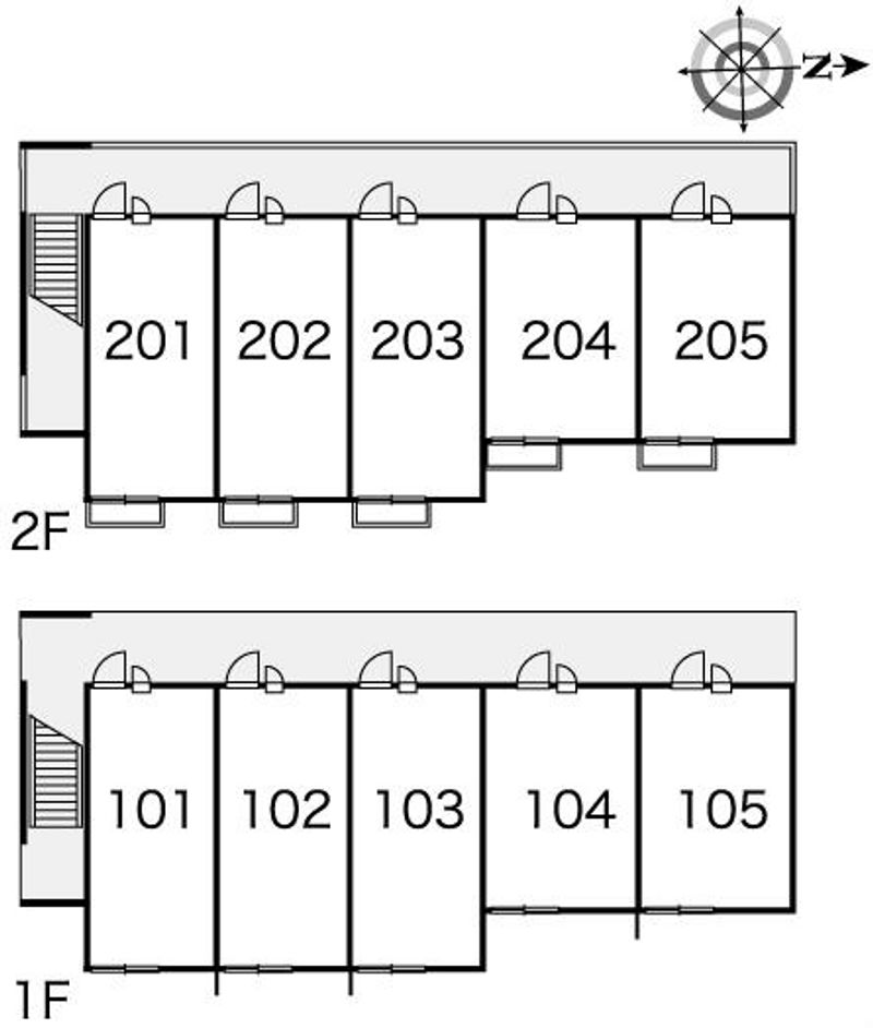 レオパレス三ッ松 間取り配置図