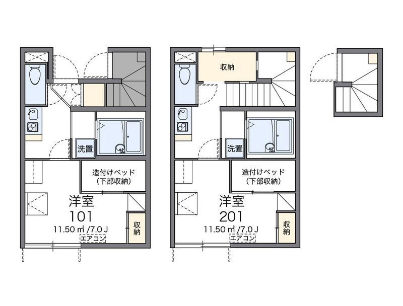 レオパレスエム１２２ 間取図