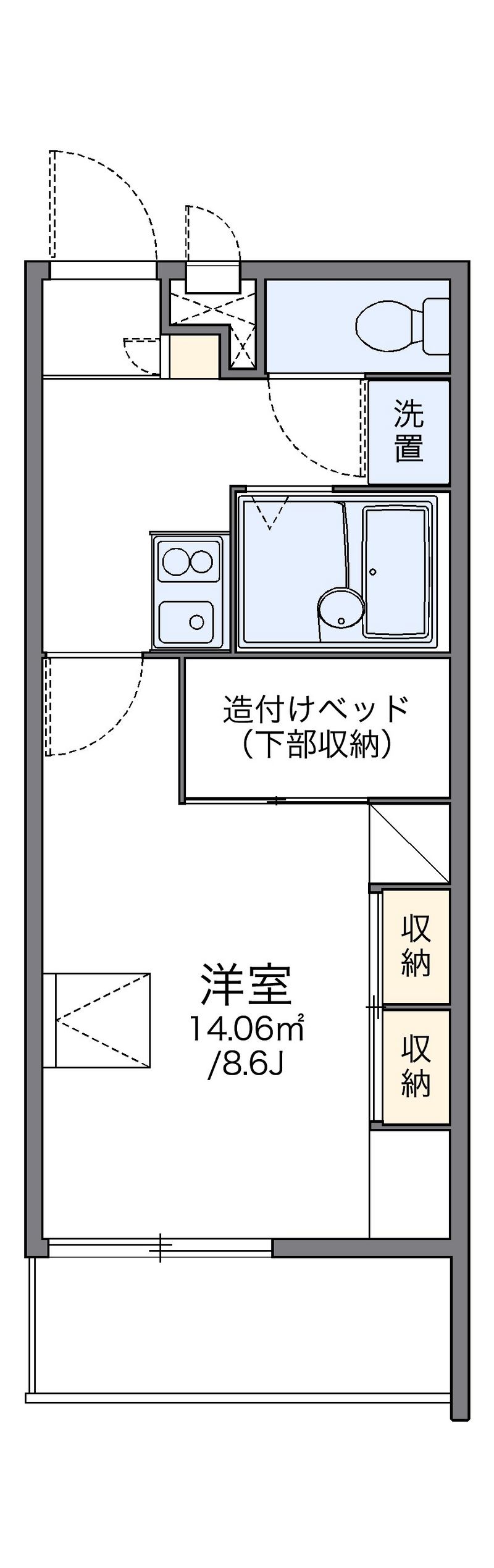 レオパレスカサ　エスペランサ 間取図