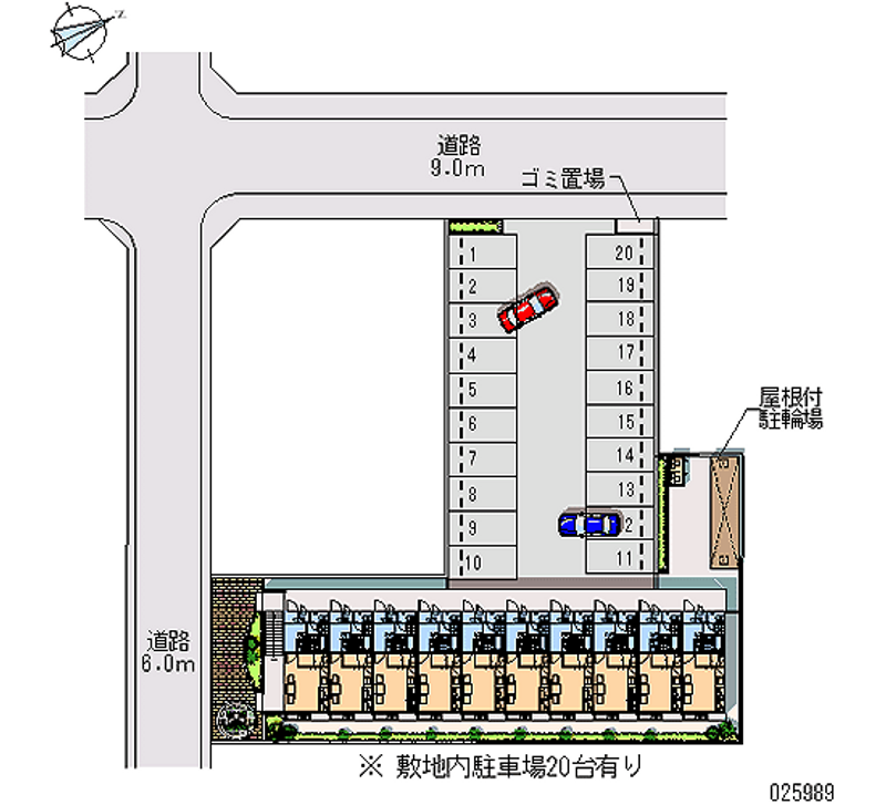 レオパレスＳＯＬＥＩＬ横田 月極駐車場