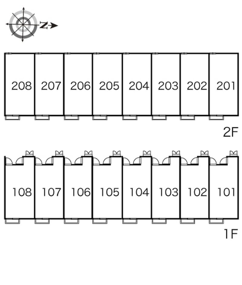 レオパレス大垣Ⅲ 間取り配置図