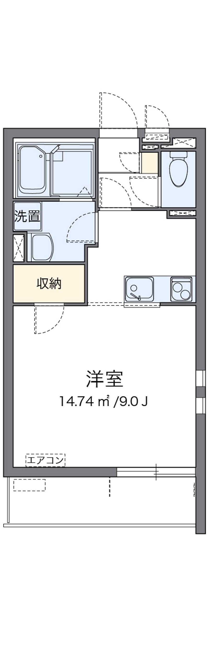 クレイノコミンチャーレドゥーエ 間取図