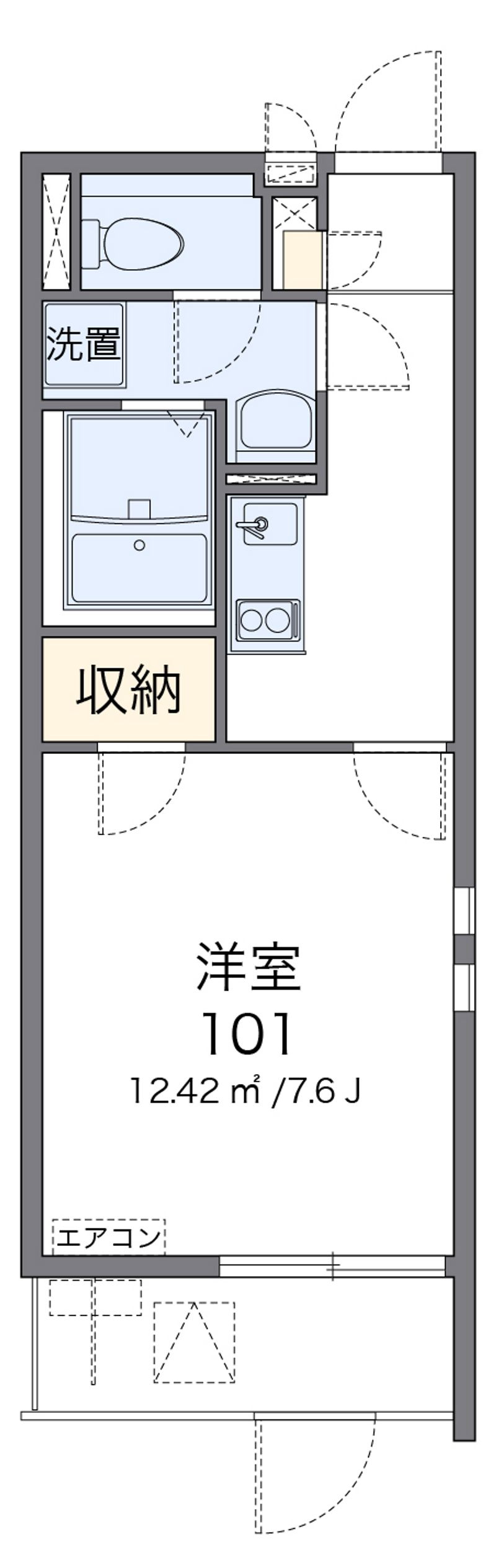 クレイノグランメゾン　アオイ 間取図