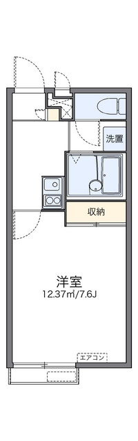 レオパレス香椎駅前 間取り図