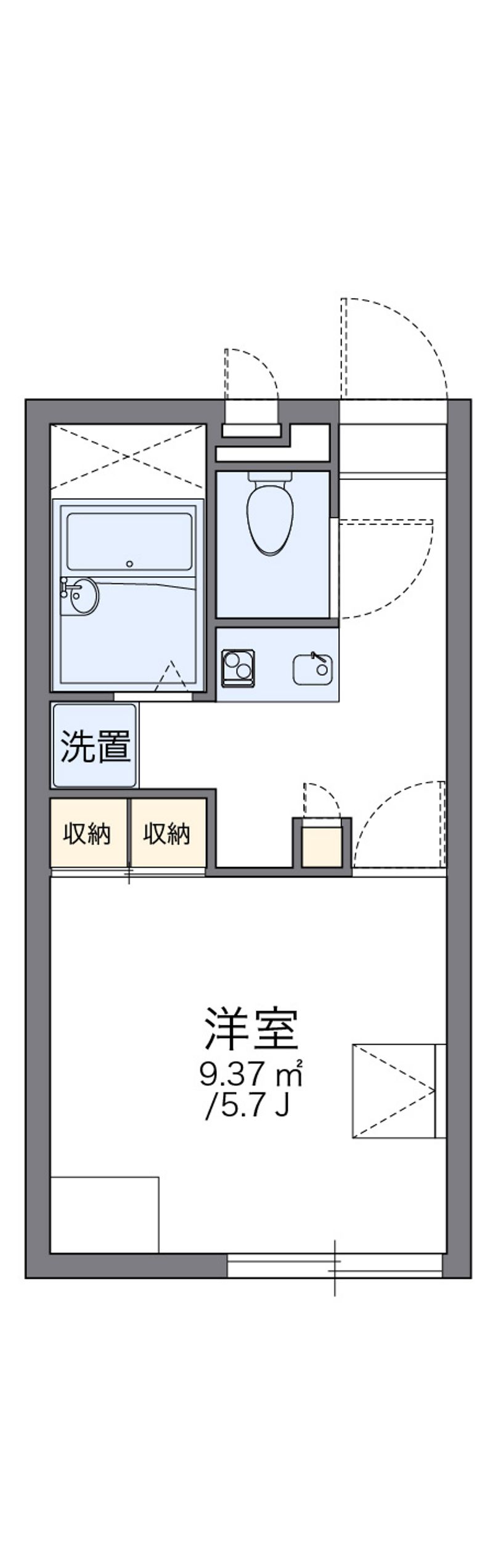 レオパレスヒルデナー　ハイム 間取図