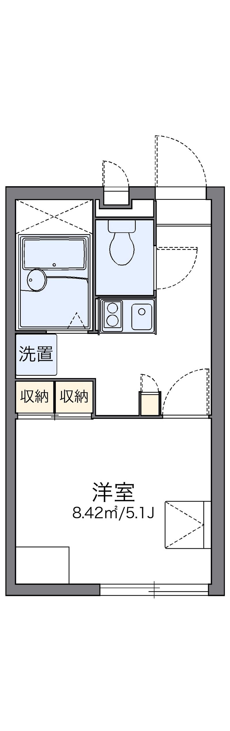 レオパレスクリスタル 間取図