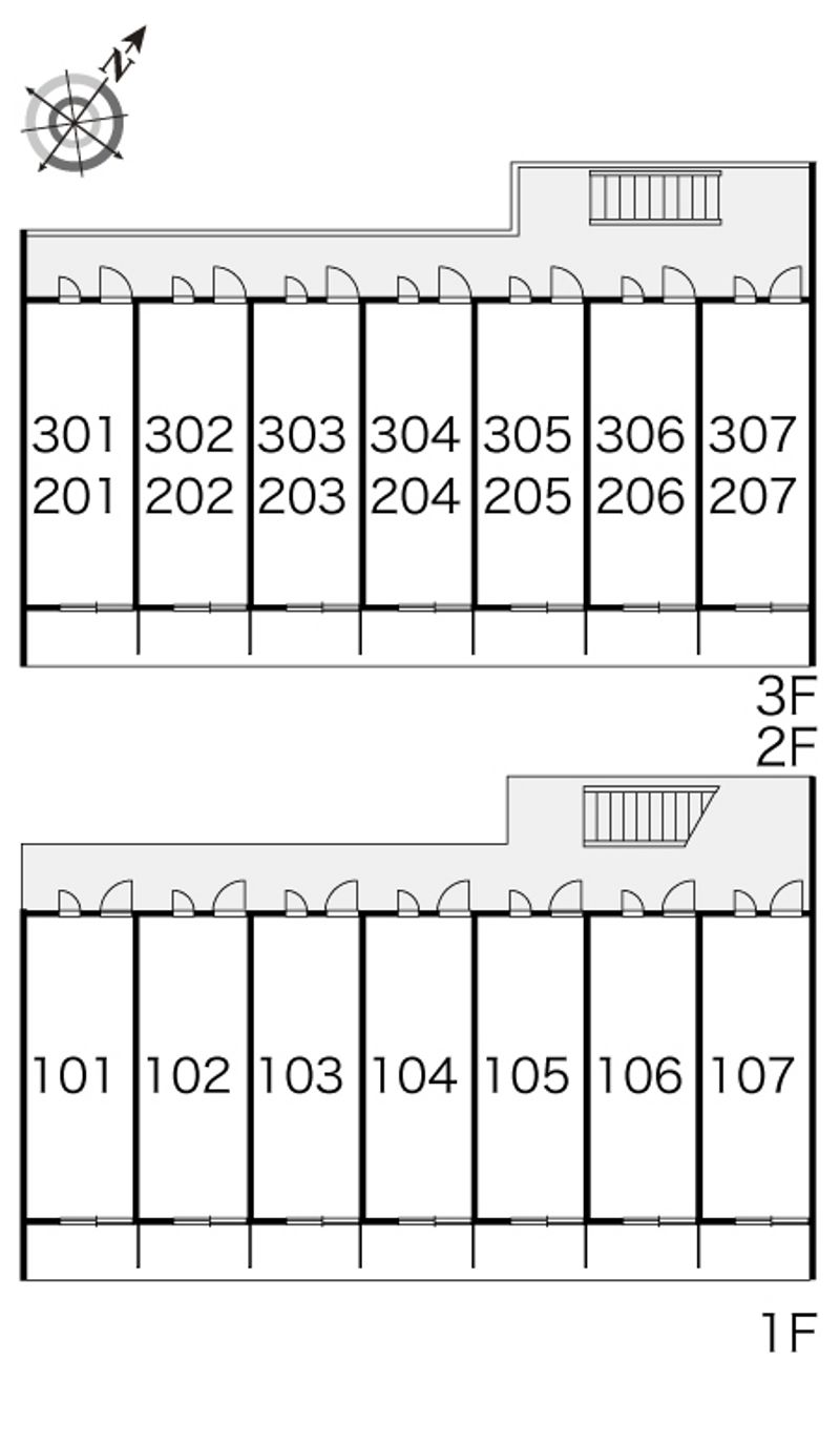 レオパレスプランドール 間取配置図
