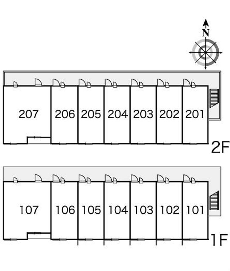 レオパレスサニーふじ 間取り配置図