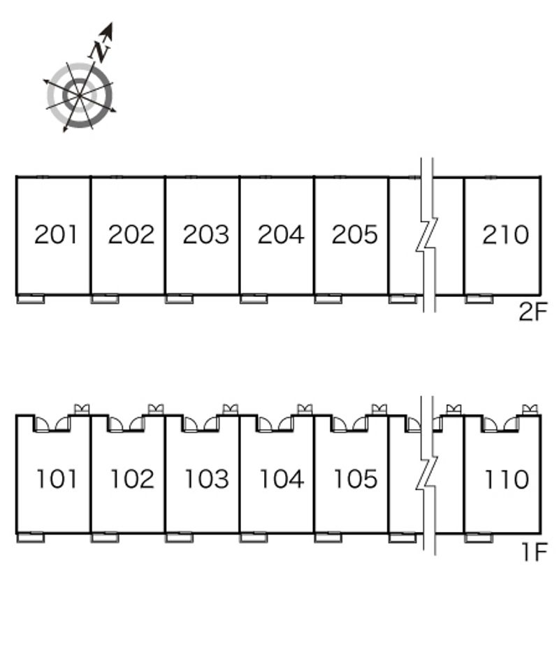 レオパレスコンフォートハイツ 間取配置図