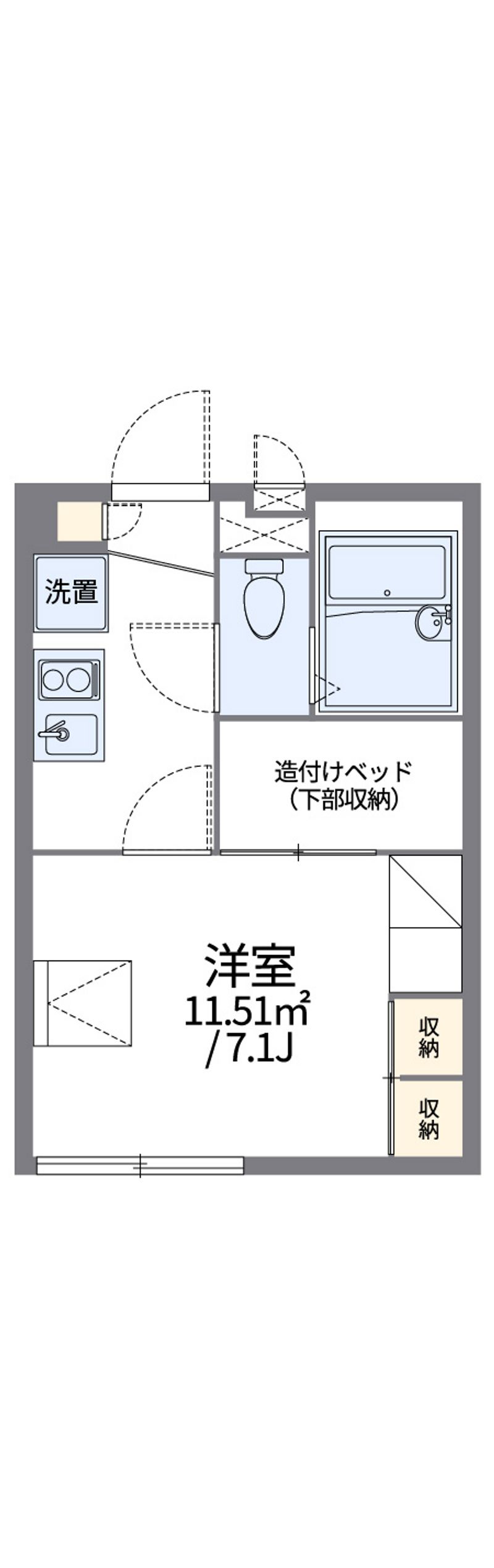 レオパレスブライト　ビューティ 間取図