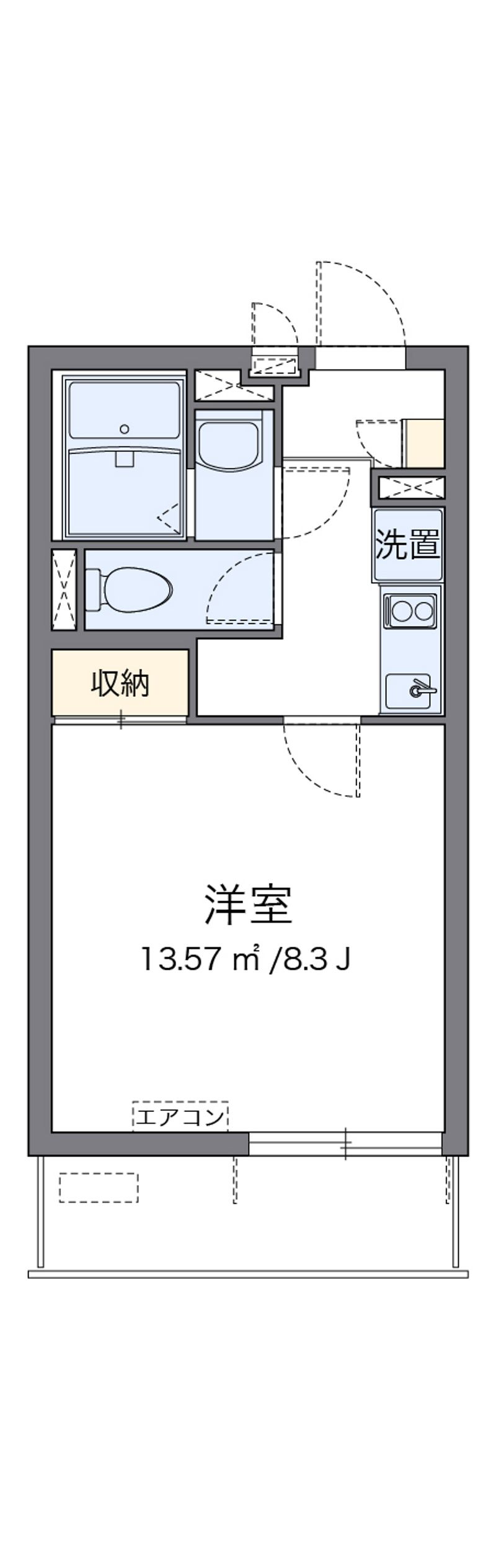 クレイノオールミエール天神 間取図