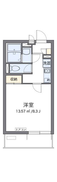 クレイノオールミエール天神 間取り図