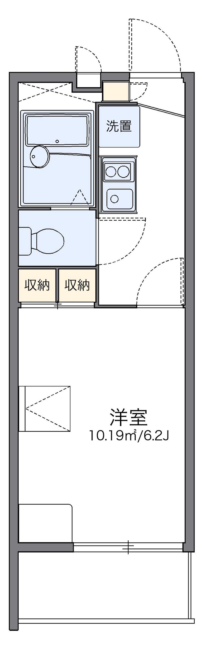 レオパレスエスポワール 間取図