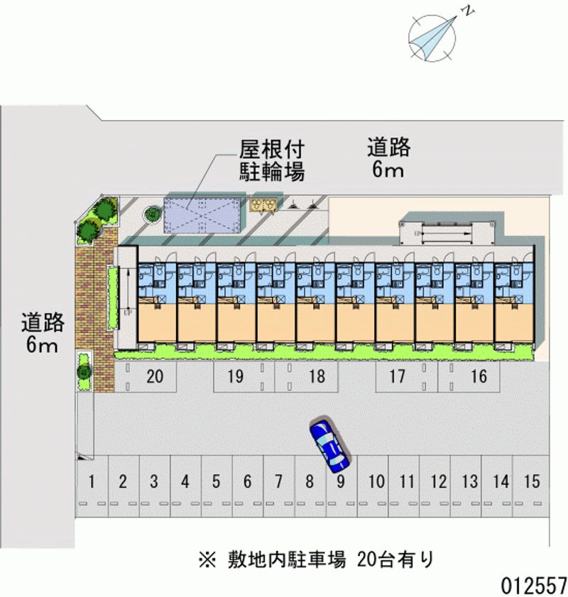 レオパレスドリーミーちの 月極駐車場