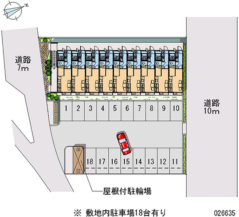 レオパレス阿久比 月極駐車場