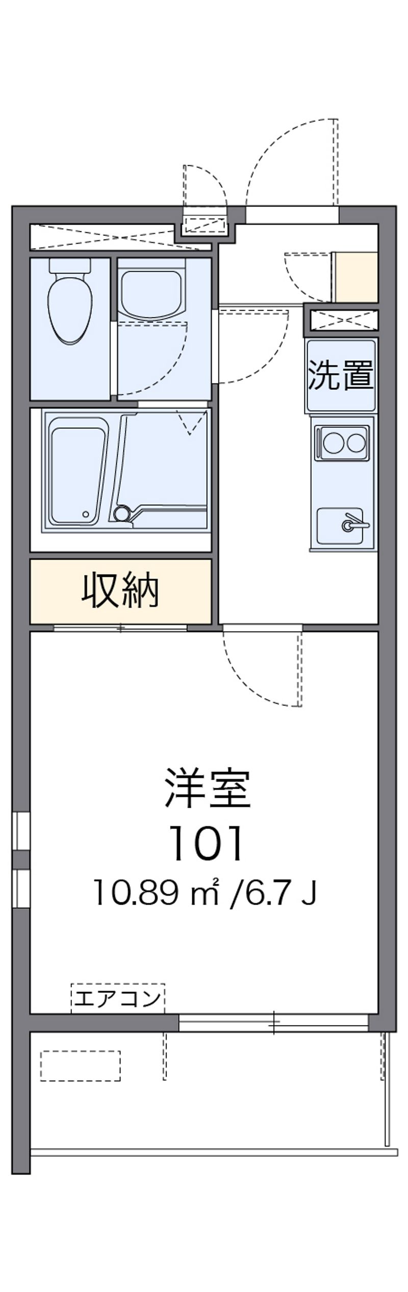 クレイノ比恵町 間取図