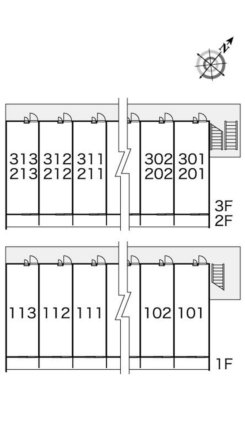 レオパレス花梨 間取配置図