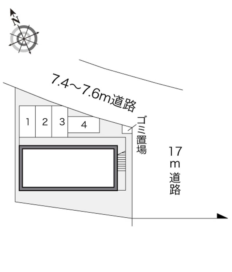 レオパレスカメリア 駐車場