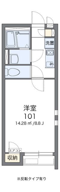 クレイノさんふらわー緑ケ丘 間取り図