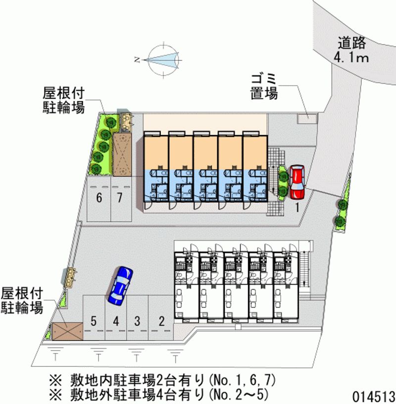 レオパレスＹ・Ｈ 区画図