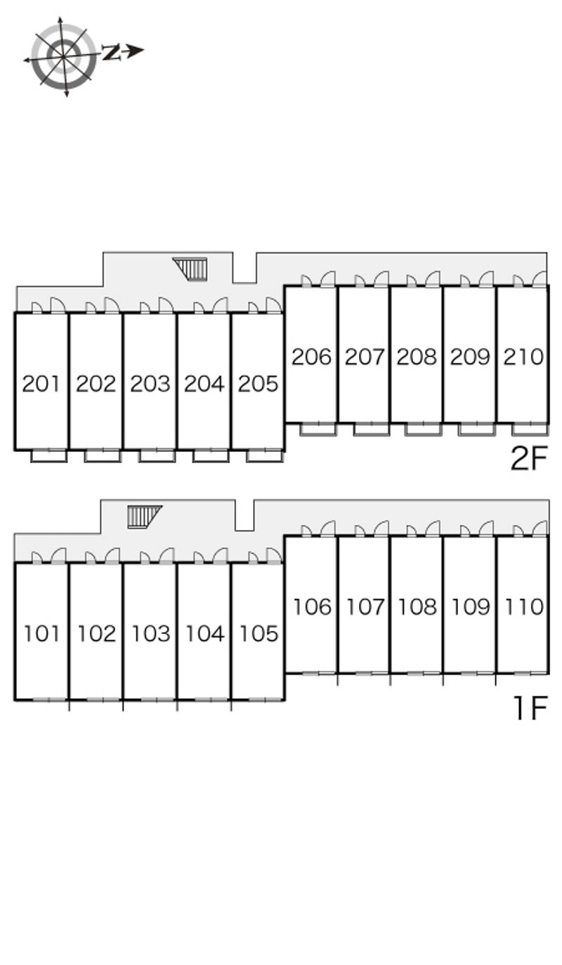 レオパレスノワール 間取り配置図