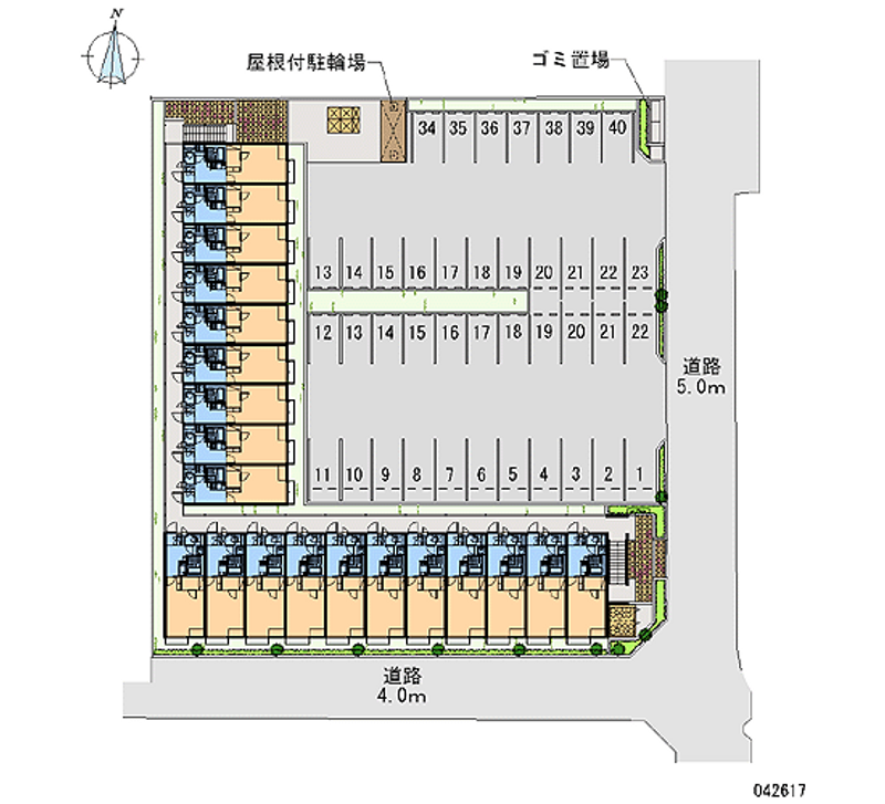 42617 Monthly parking lot