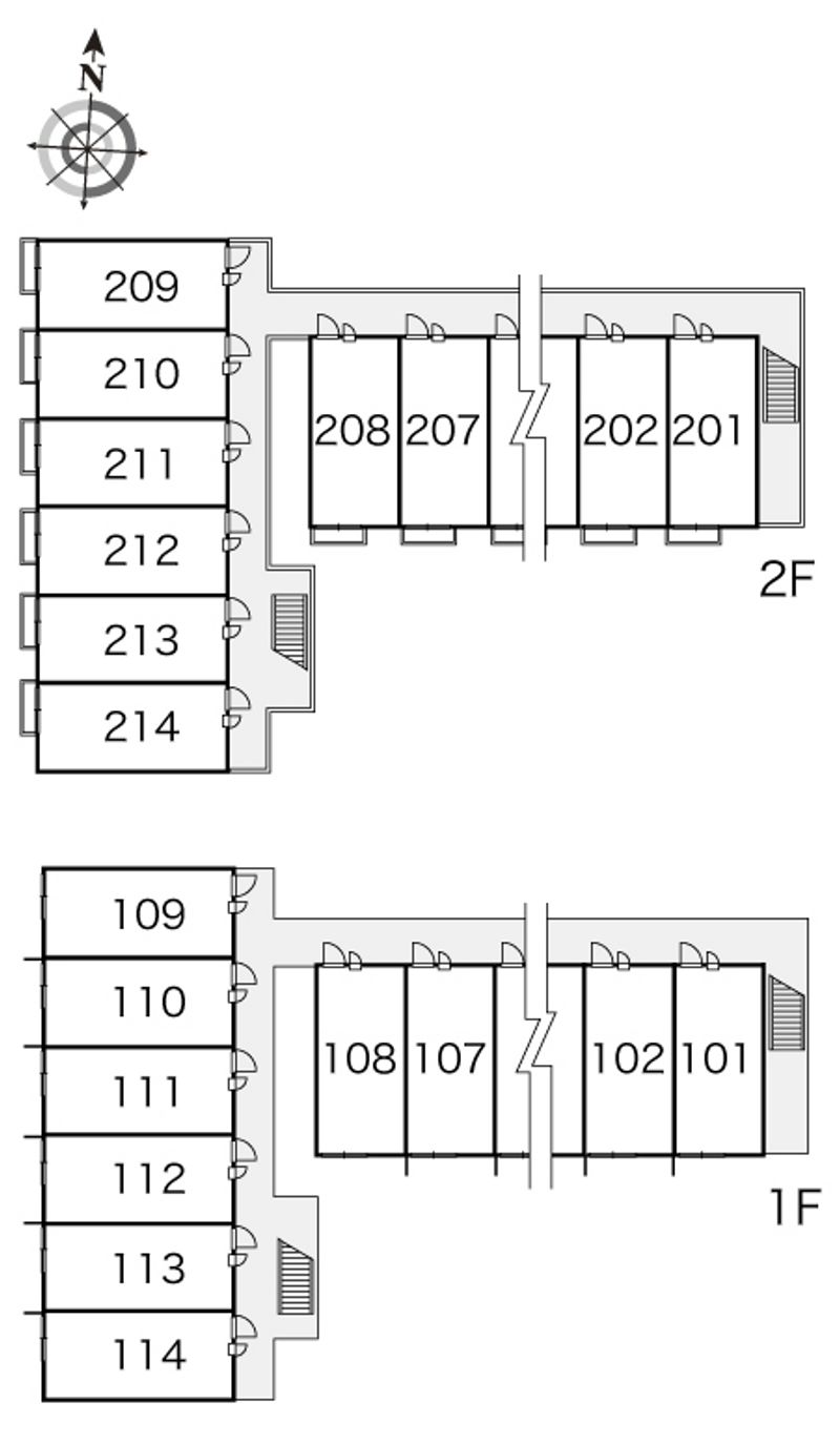 レオパレスＩＫＡＲＵＧＡ　２３ 間取配置図