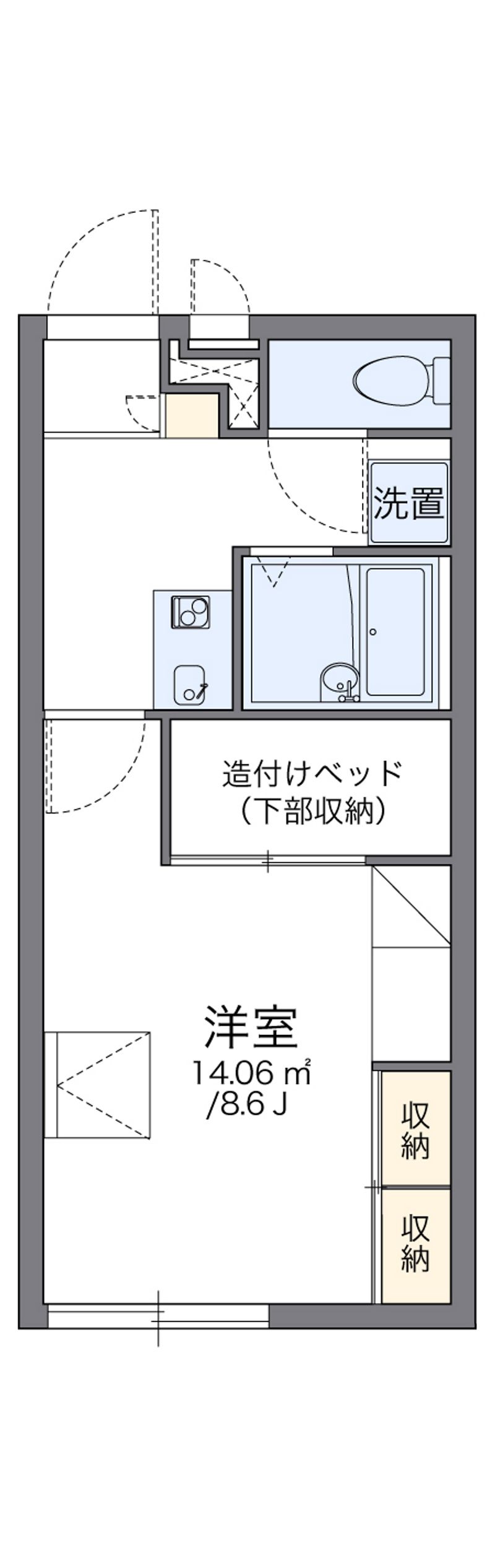 レオパレスアクシスⅡ 間取図