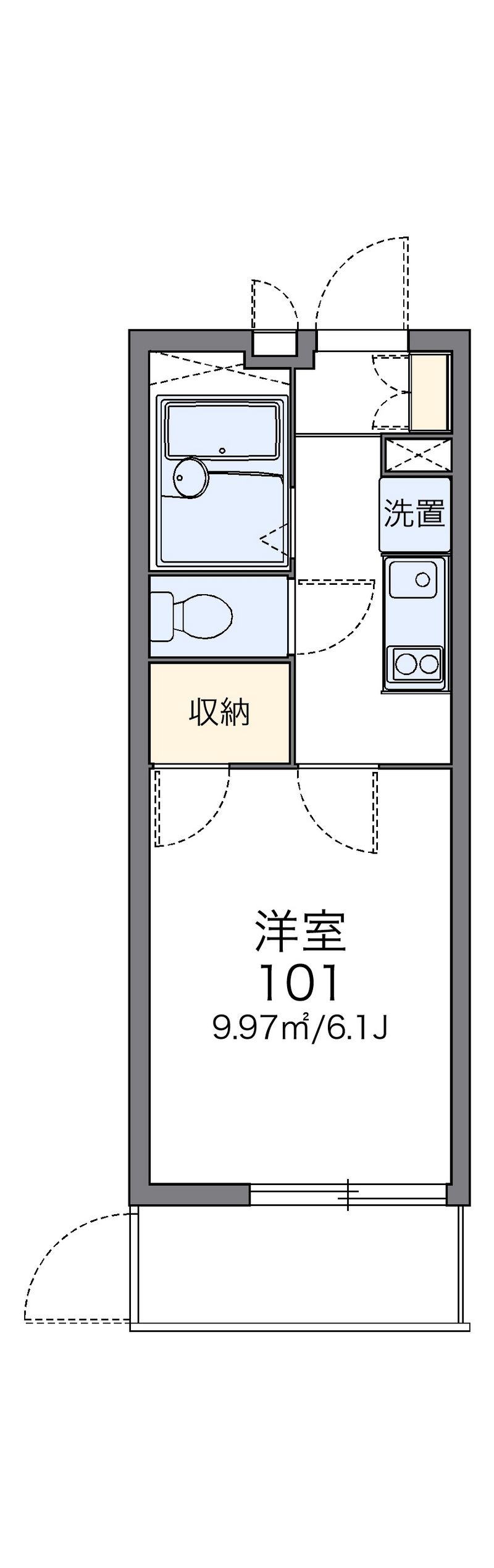 レオパレスサンヴィレッジ２０ 間取図