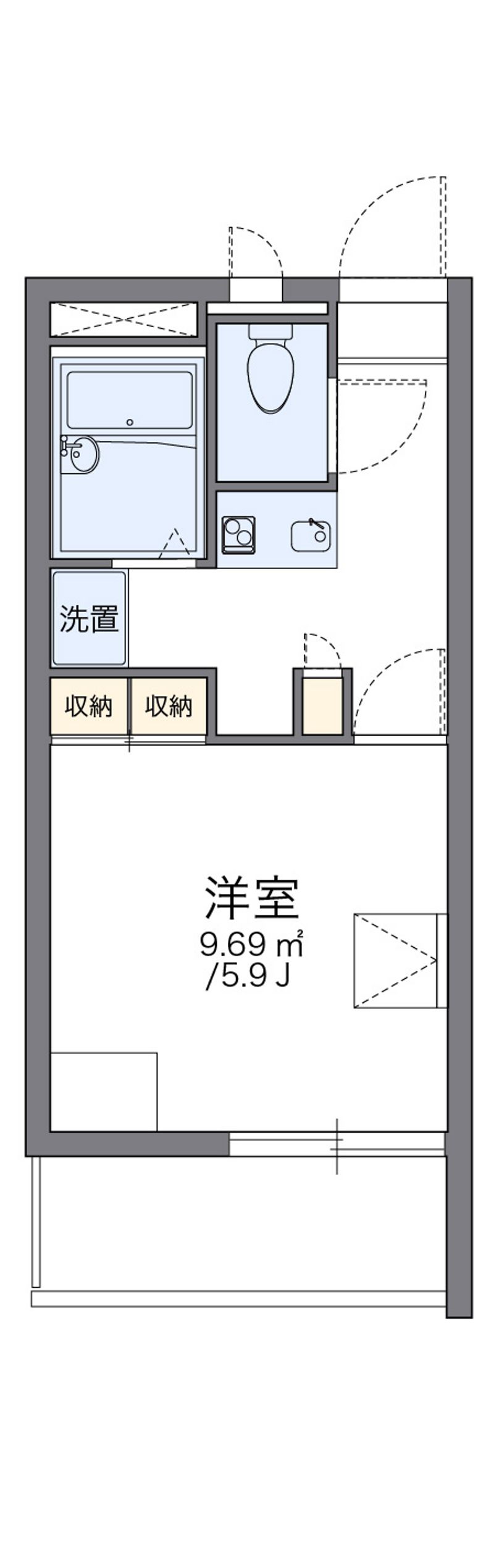 レオパレス天神ノ森 間取図