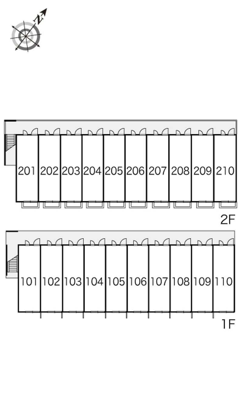 レオパレス第３アベリア 間取配置図